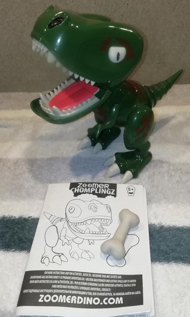 BXL  Jouet interactif DINO ZOOMER CHOMPLINGZ  18 cm, Ophalen of Verzenden, Gebruikt