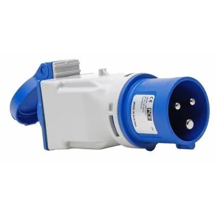 Kopp CEE adapter 3-polig 16A naar wandcontactdoos Schuko RA, Ophalen, Zo goed als nieuw