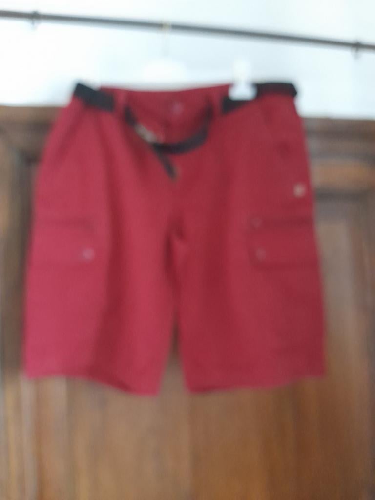 Bermuda 8 poches : av.tirettes/av bouton arrières, Neuf, Taille 52/54 (L), Rouge, Autre