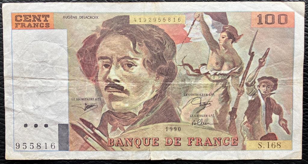 Billet de 100 francs Delacroix, Ophalen of Verzenden, Setje