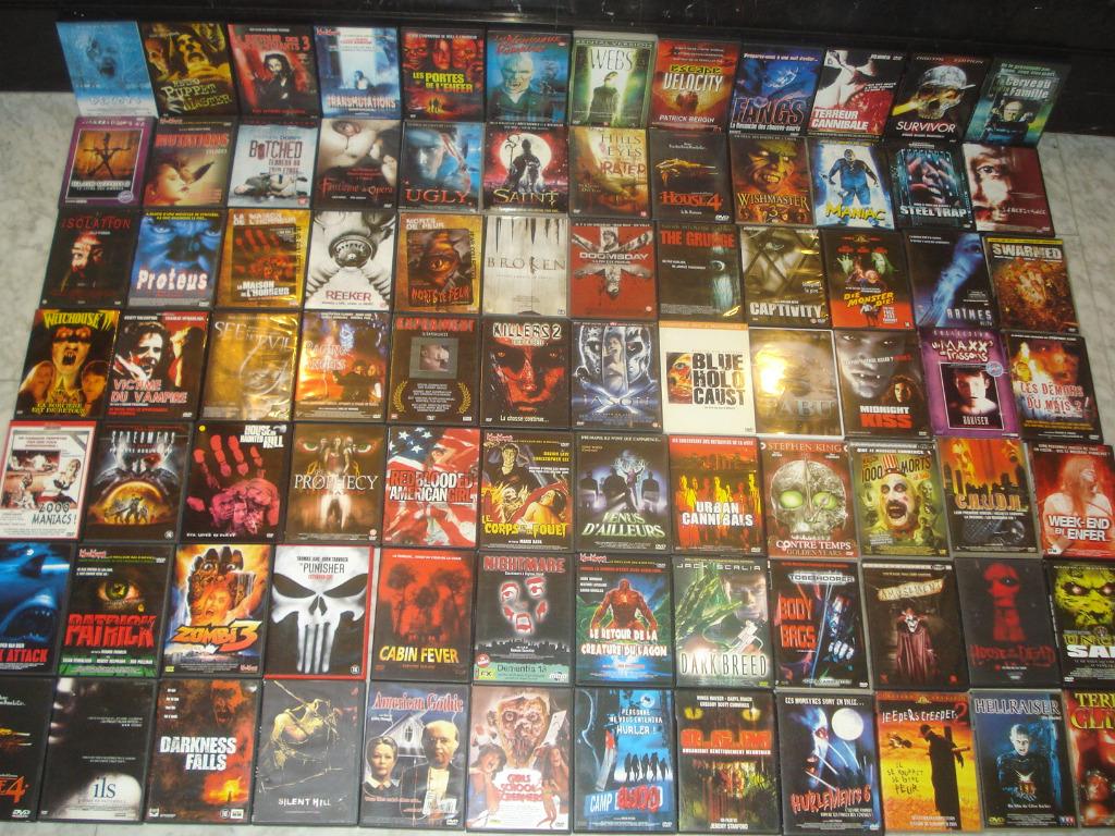 Lot de 84 Films DVD Horreur, Epouvante, Surnaturel Etc..., Enlèvement ou Envoi, Comme neuf
