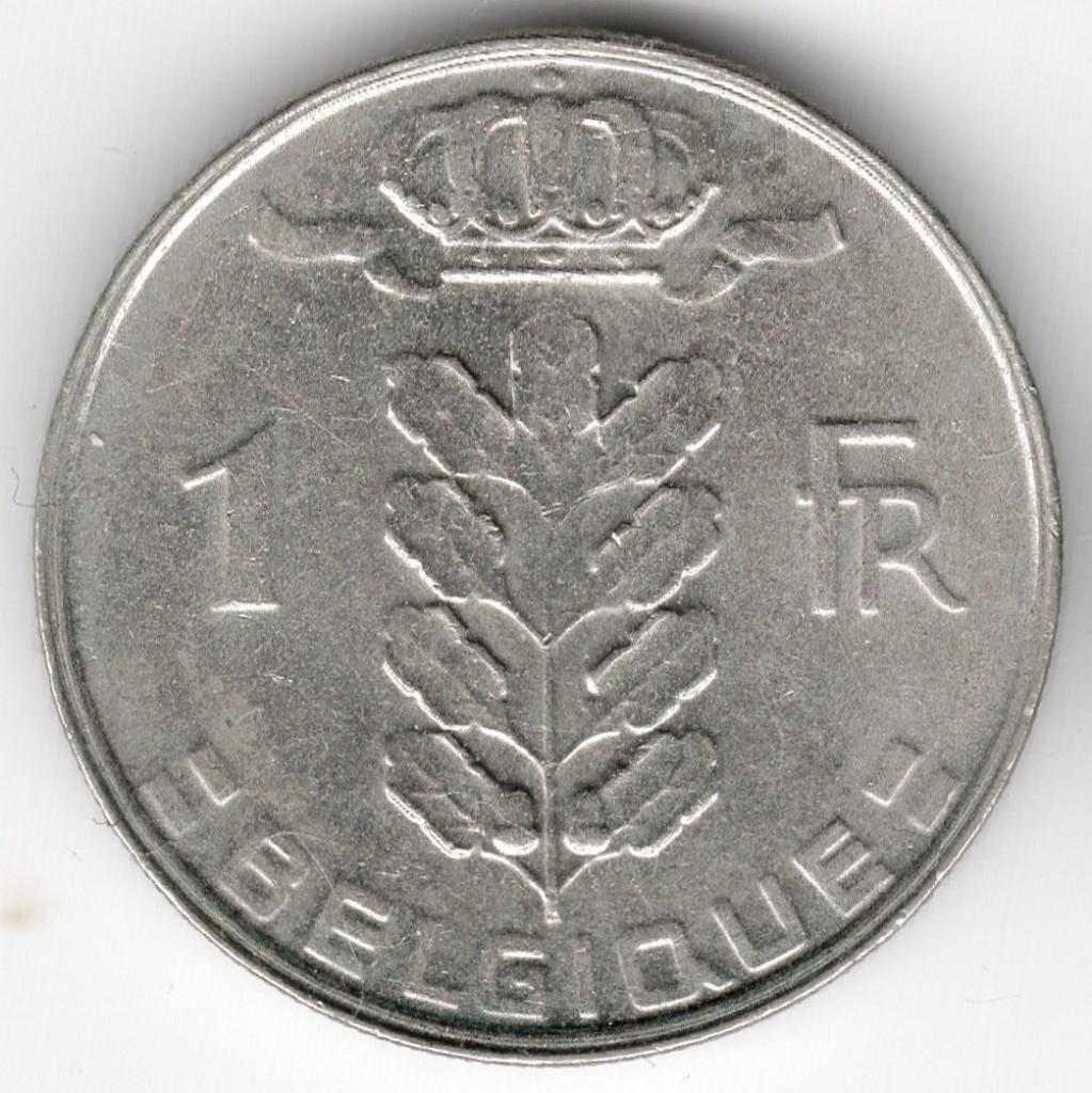 België : 1 Franc 1988 Frans Morin 654 Ref 13470, Postzegels en Munten, Munten | België, Ophalen of Verzenden, Metaal, Losse munt