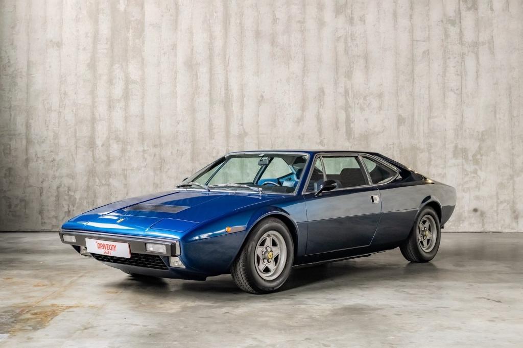 FERRARI DINO 308 GT4 UIT 1976, Auto's, Ferrari, 4 zetels, Achterwielaandrijving, Blauw, Leder en Stof