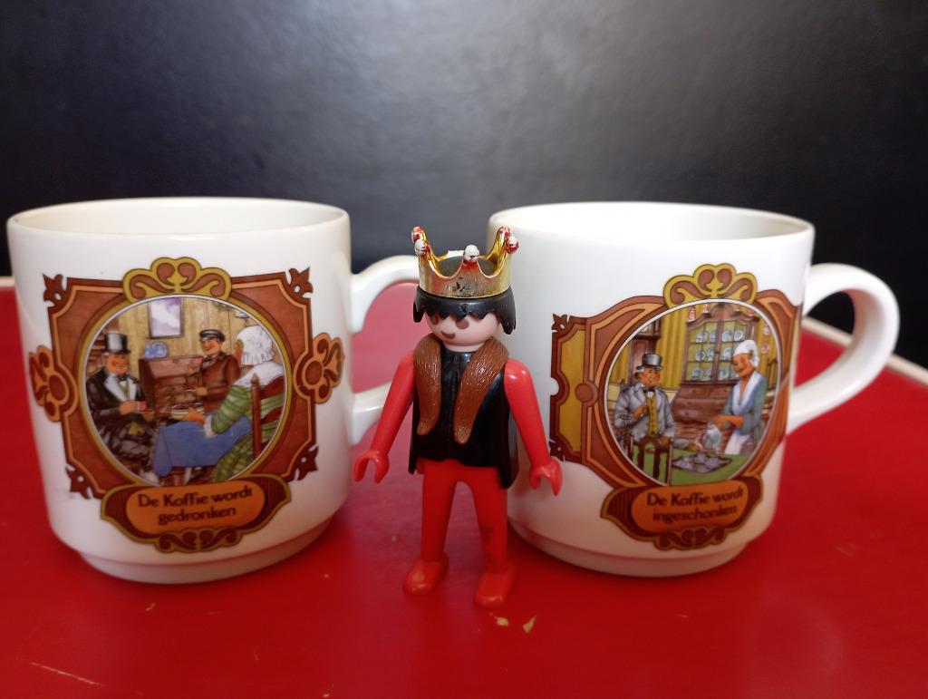 572) Villeroy Boch Douwe Egberts Koffie Bekers, Huis en Inrichting, Ophalen of Verzenden, Zo goed als nieuw, Overige stijlen, Kop(pen) en/of Schotel(s)