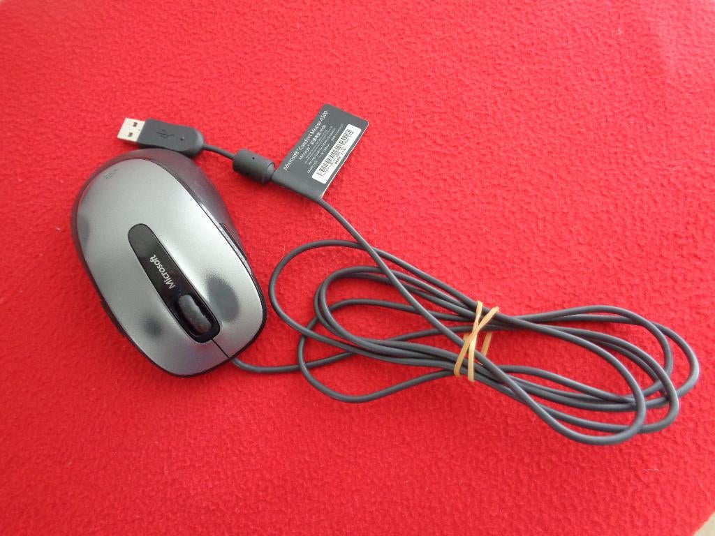 Souris ordinateur avec fil Confort Mousse, Informatique & Logiciels, Souris, Envoi, Utilisé, Souris, Microsoft