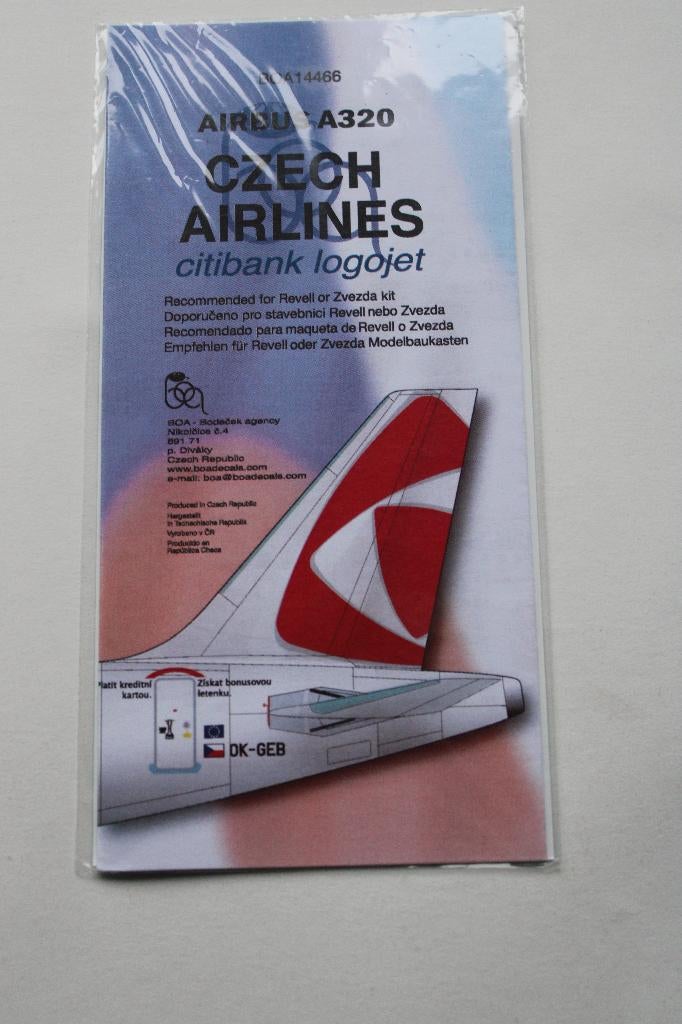 decals  Airbus A320 Czech Airlines, Enlèvement ou Envoi, Neuf, 1:72 à 1:144, Avion