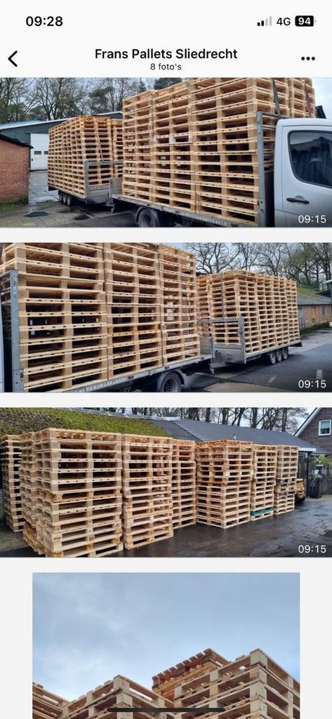 Pallets te koop gevraagd!!!, Ophalen of Verzenden