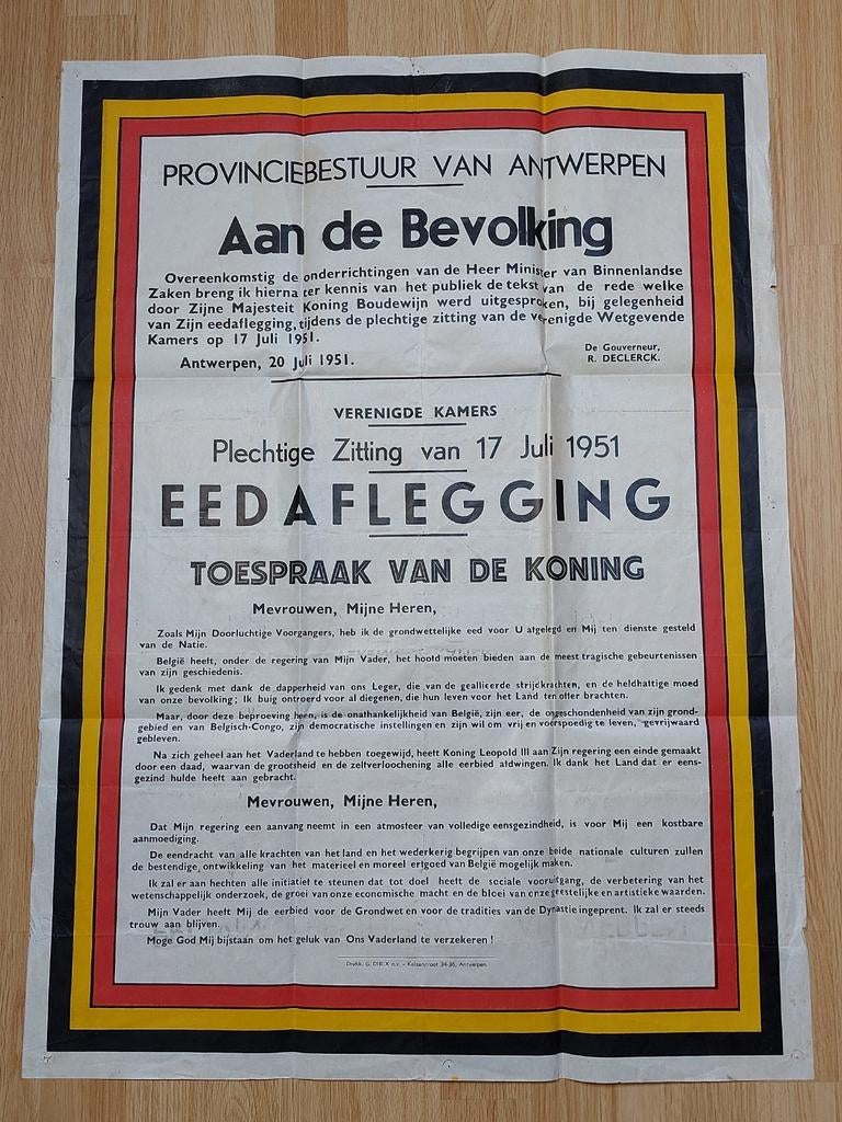 Oude affiche, Enlèvement, Utilisé