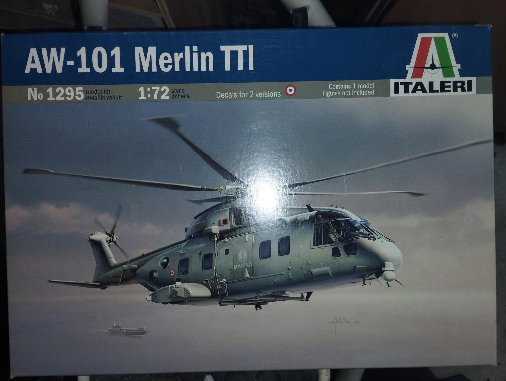 AW-101 Merlin TTI, Italeri 1295, Hobby & Loisirs créatifs, Modélisme | Avions & Hélicoptères, Neuf, 1:72 à 1:144, Hélicoptère