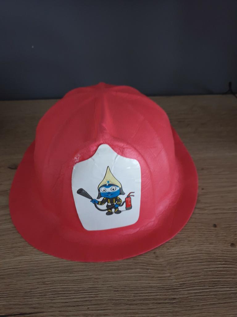 Rode brandweerhelm, Kinderen en Baby's, Ophalen of Verzenden, Gebruikt