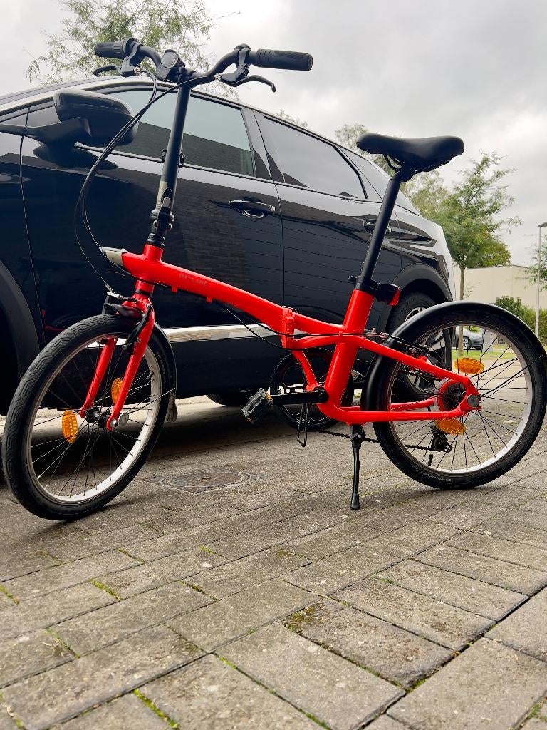 Vouw fiets Oxylane 500, Fietsen en Brommers, Fietsen | Vouwfietsen, Zo goed als nieuw, Dames, Overige merken, Deels opvouwbaar