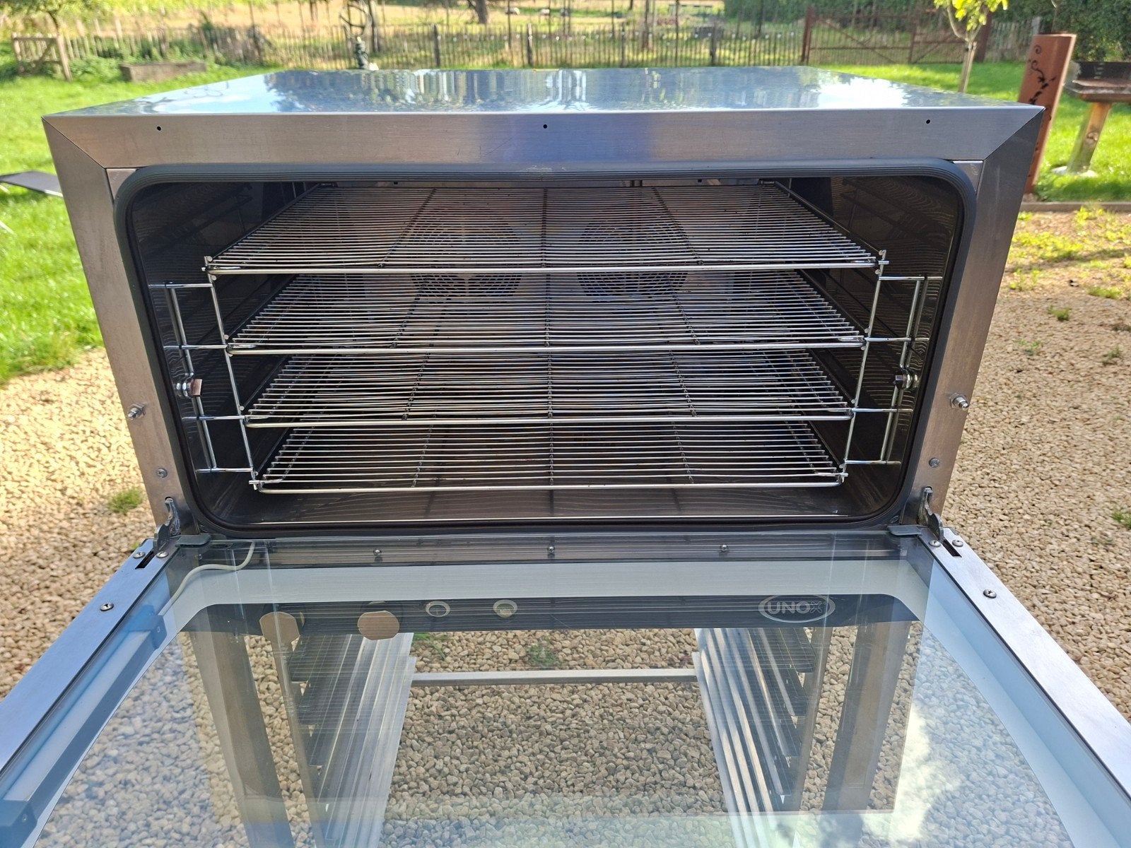 Ensemble complet four  professionnel Unox+socle+grilles!!!, Enlèvement, Cuisinière, Friteuse et Grils