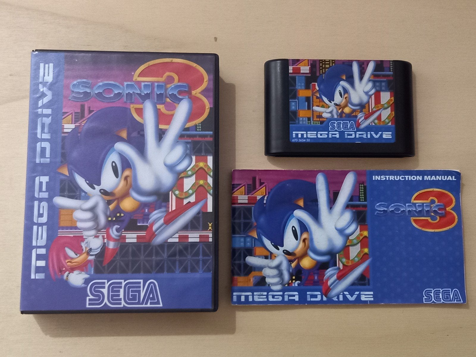 SEGA Mega Drive - Sonic 3 complet, Enlèvement ou Envoi, 2 joueurs, Utilisé, À partir de 3 ans