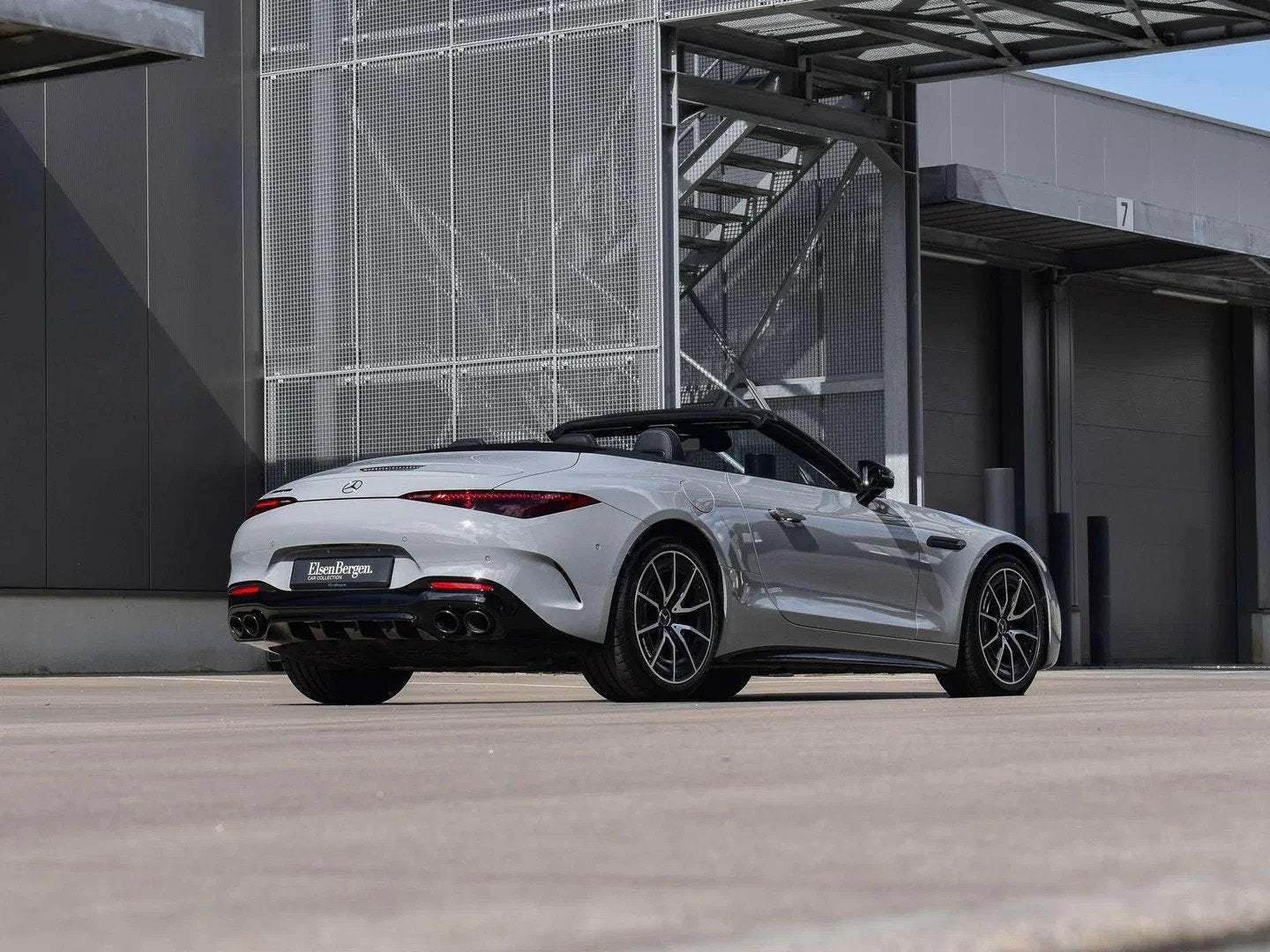 Mercedes-Benz SL-Klasse 43 AMG Roadster / FULL / Alpine Grey, Autos, Cuir, Argent ou Gris, Achat, 207 g/km