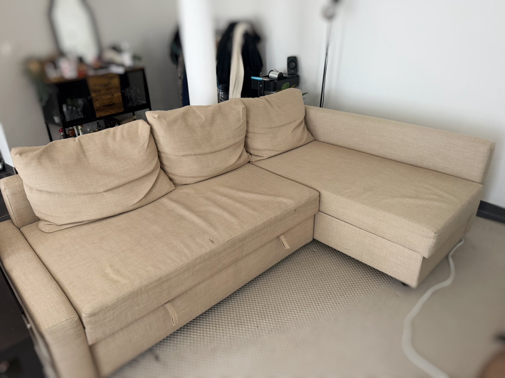 Canapé d’angle convertible IKEA – ancien modèle, Enlèvement, Utilisé