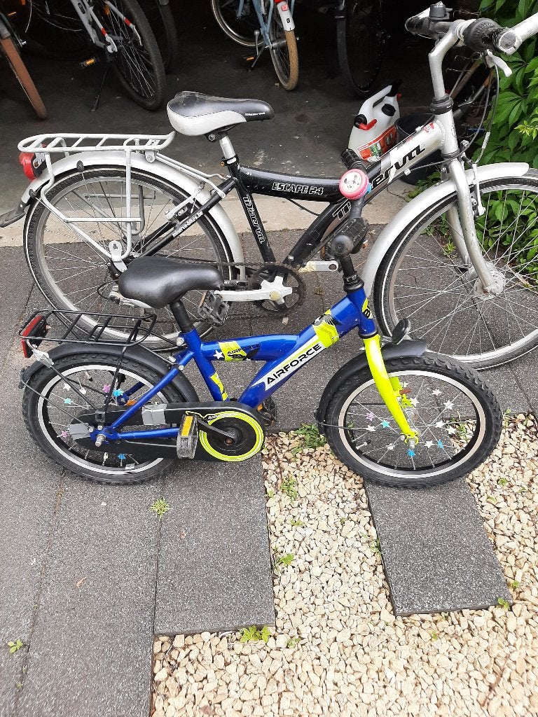 Kinderfiets airforce 16 inch, Vélos & Vélomoteurs, Frein à rétropédalage, 16 à 20 pouces, Enlèvement, BikeFun Kids (BFK)