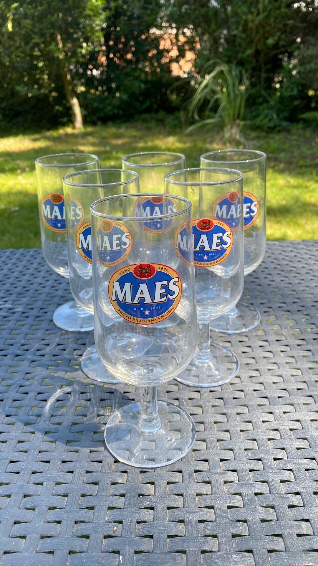 6 verres MAES, Enlèvement, Comme neuf