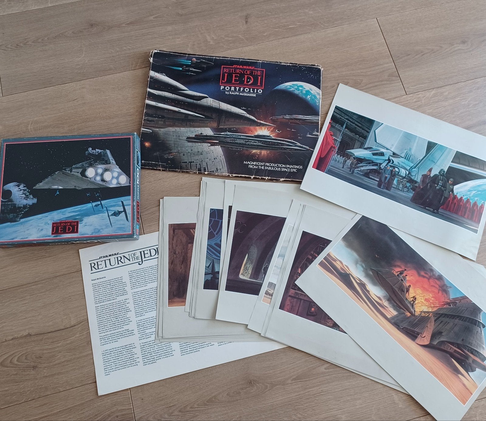 Star wars vintage portfolio compleet + puzzel compleet, Ophalen of Verzenden