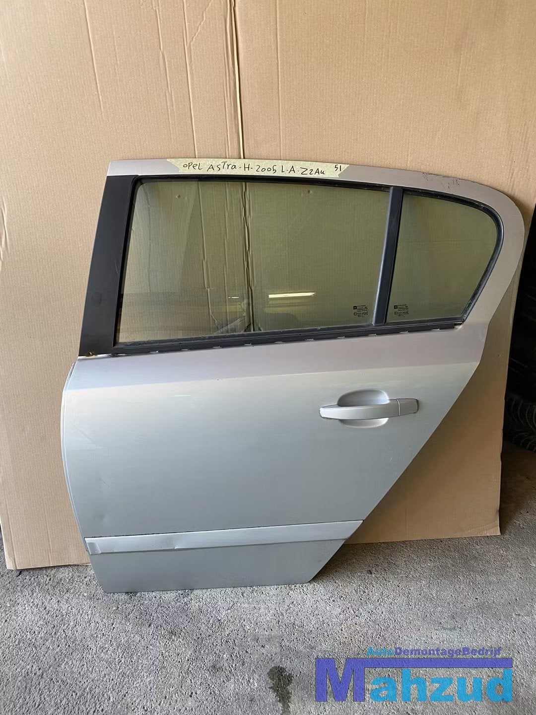 Opel astra H zilver Z2AU links linker achter deur portier, Arrière, Opel Automobile GmbH, Porte, Opel