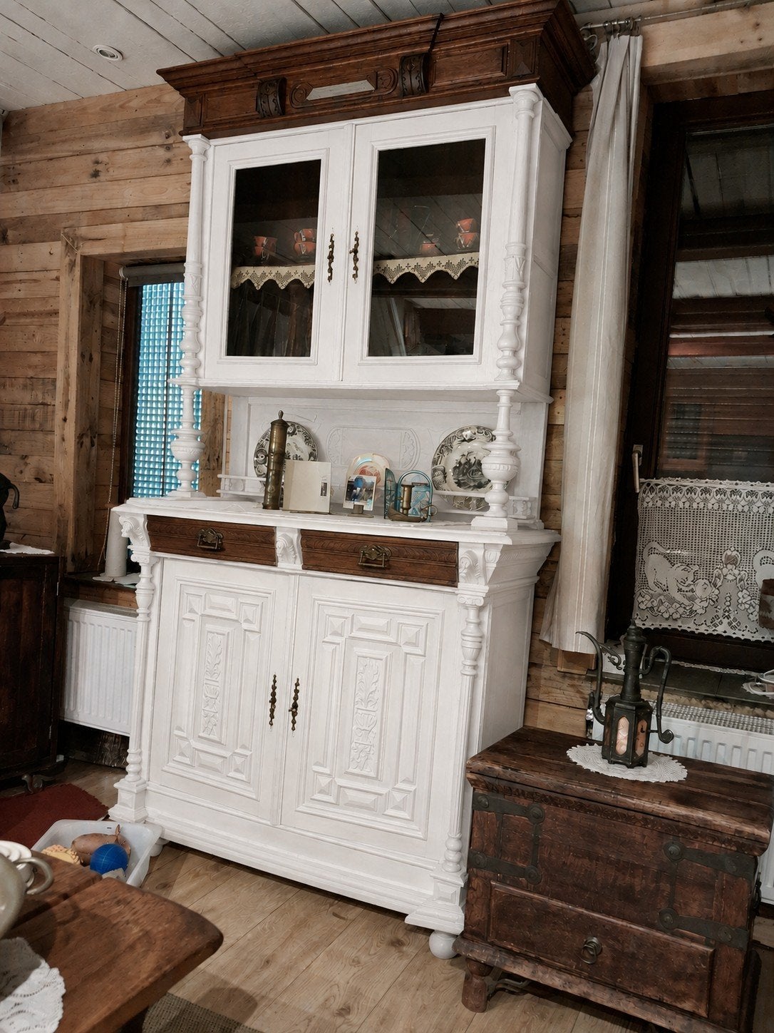 ancienne vitrine, Maison & Meubles, Armoires | Buffets, 25 à 50 cm, 100 à 150 cm, Enlèvement, Utilisé