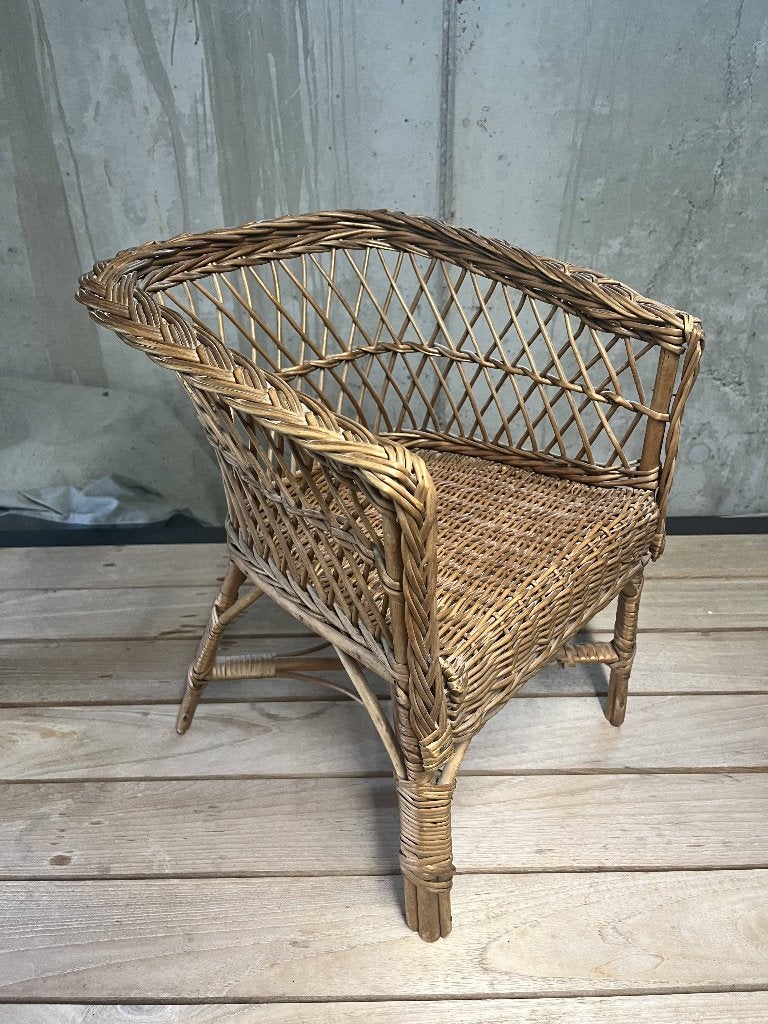 Rotan kinderstoeltje, Ophalen, Zo goed als nieuw, Stoel(en)