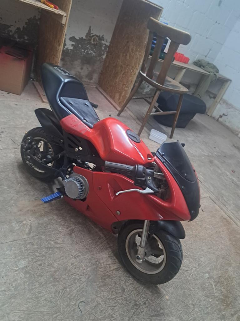 Pocket bike 49 cc, Fietsen en Brommers, Ophalen