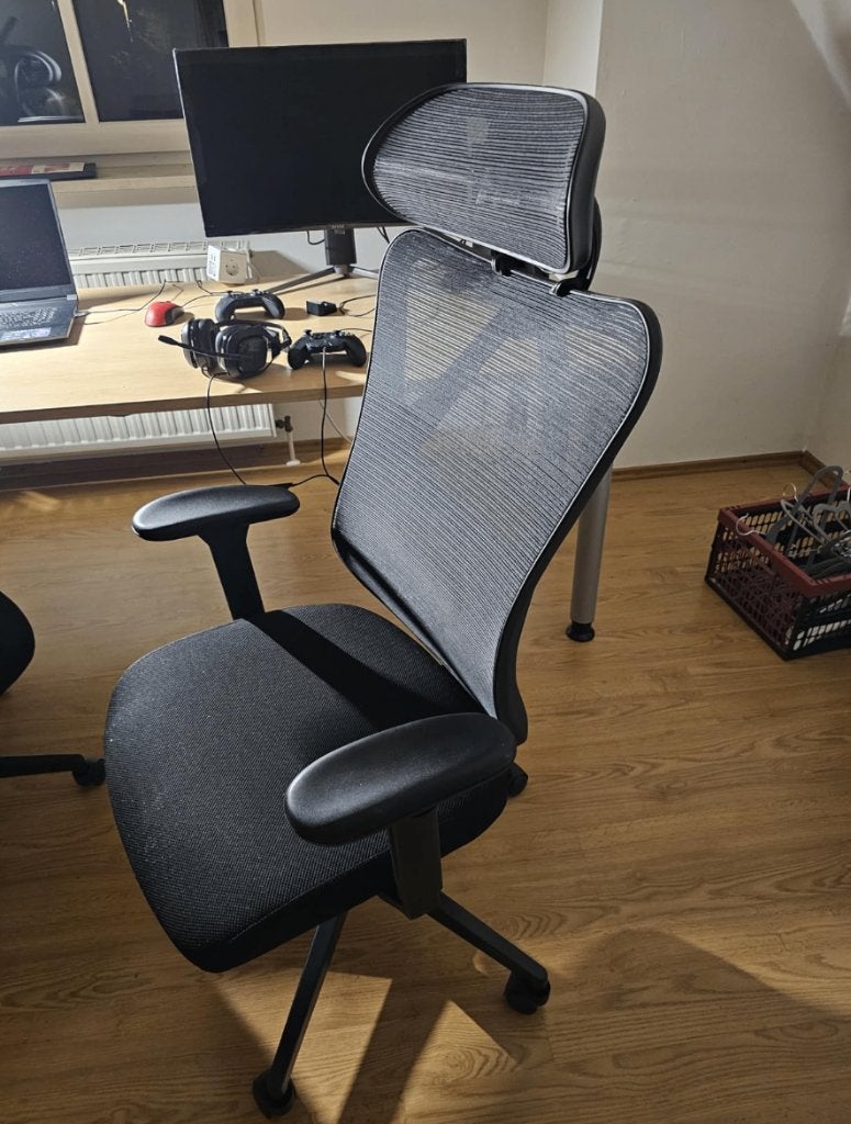 Fauteuil d'ordinateur ergonomique - arrêt des activités, Enlèvement ou Envoi, Ergonomique, Comme neuf, Noir