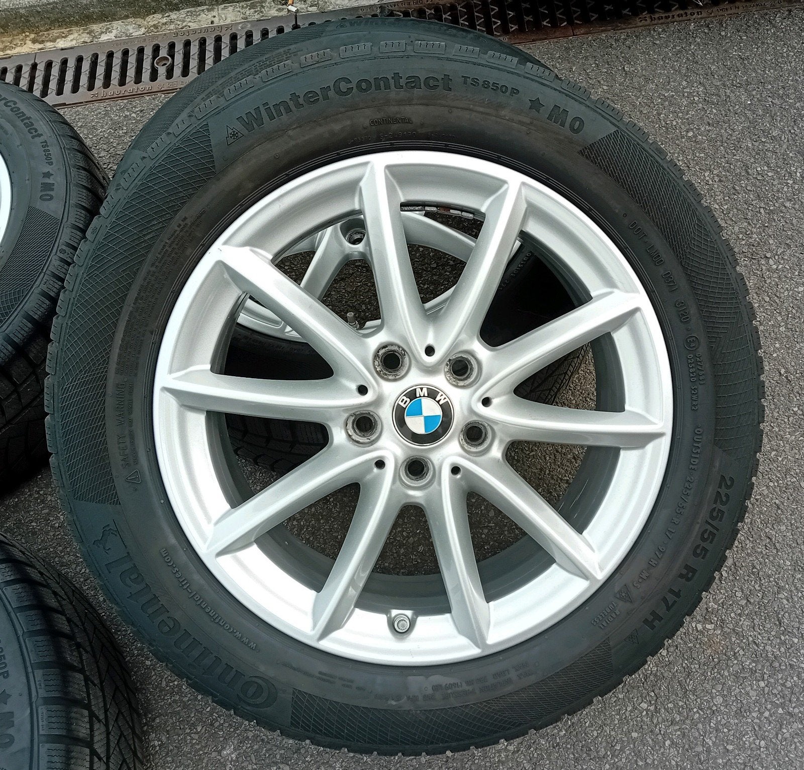Pneus d'hiver BMW X1 F48 X2 Wint 17 pouces TPMS 5x112 7 mm, Enlèvement, Comme neuf