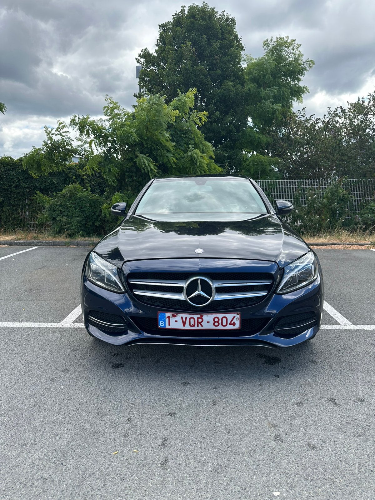mercedes c klasse 180 2015, Auto's, Blauw, Leder, 5 deurs, Particulier