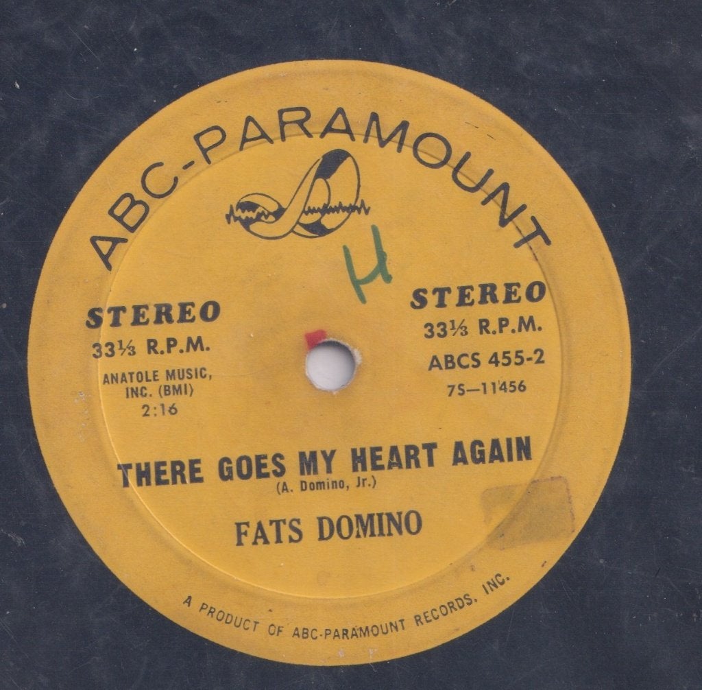 Fats Domino – There goes my heart again / Just a lonely man, Cd's en Dvd's, Ophalen of Verzenden, Gebruikt, 7 inch, Jazz en Blues