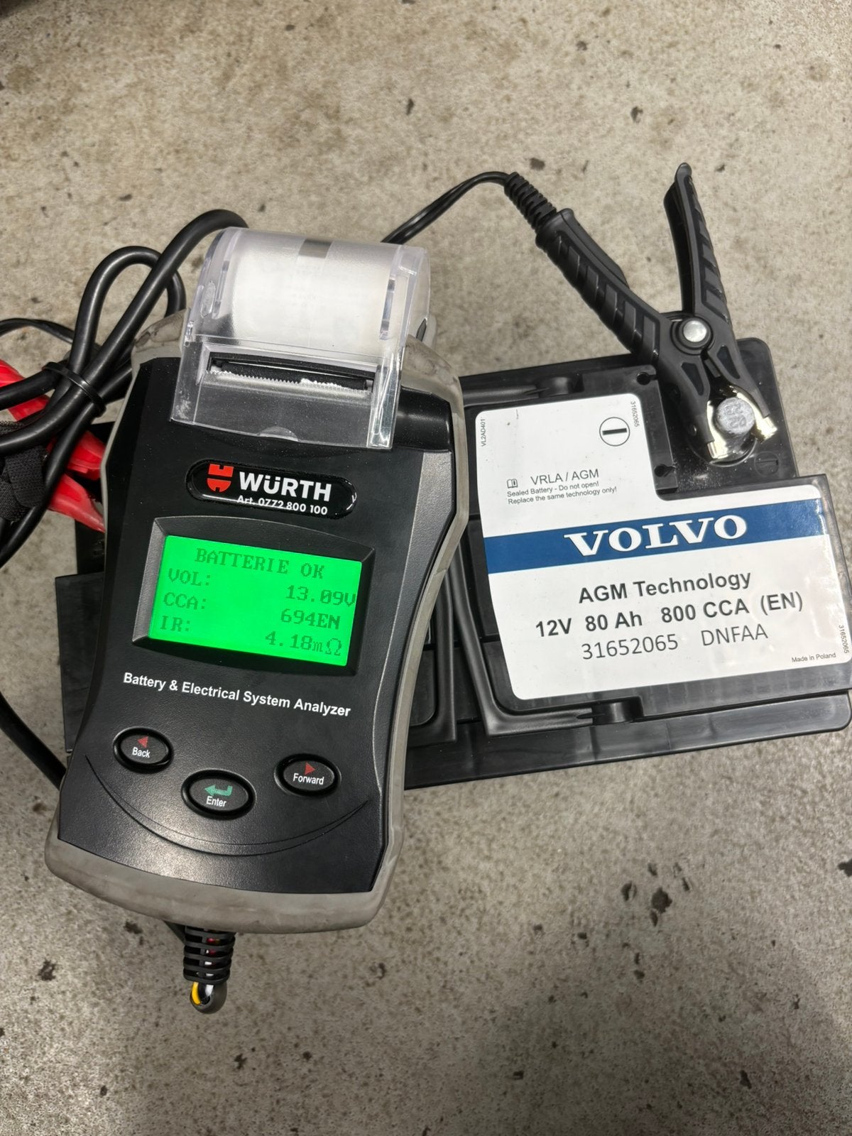 Batterie neuve 12v 80ah 800cca EN, Ophalen, Zo goed als nieuw