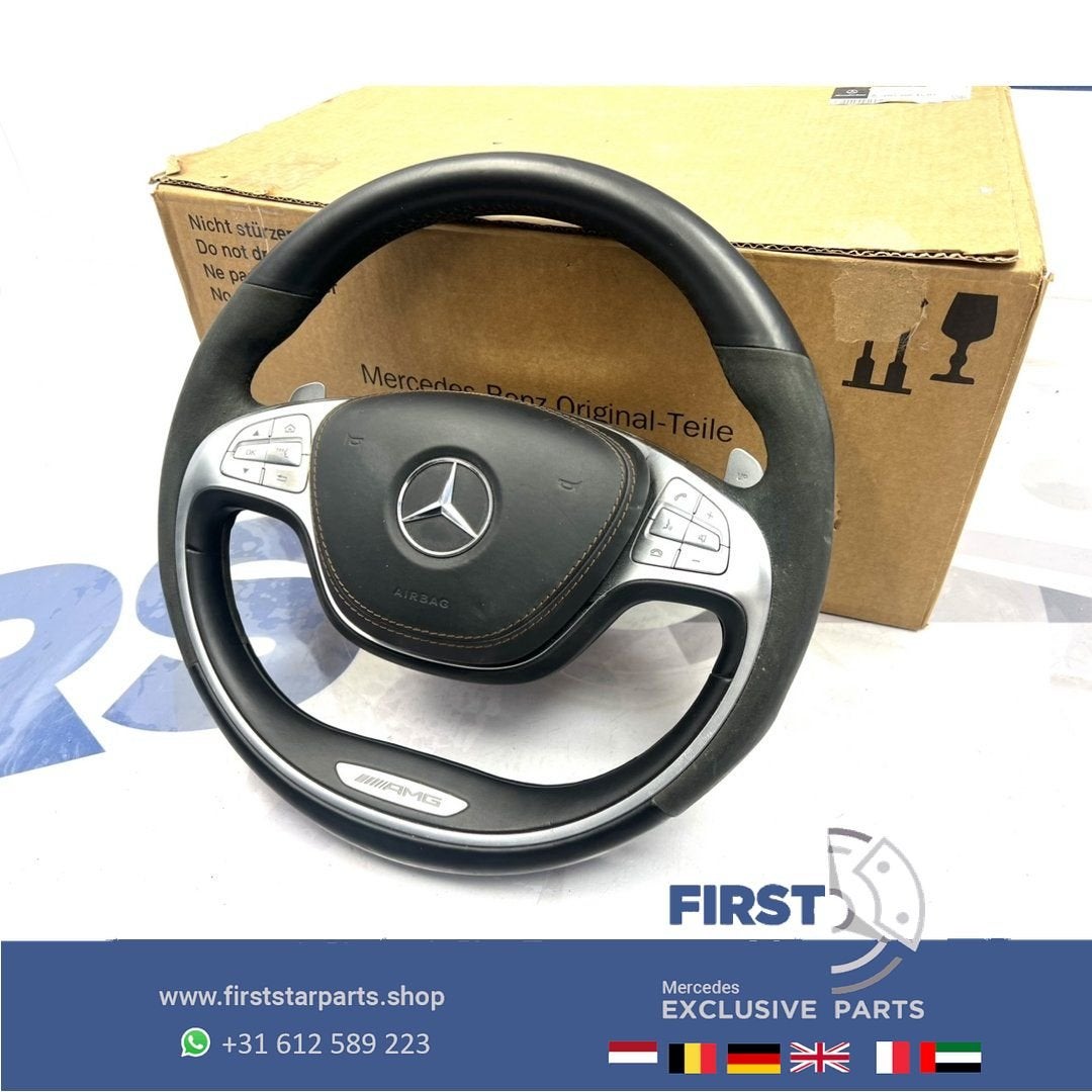 W222 W217 S63 S63 AMG Stuurwiel origineel Mercedes S Klasse, Utilisé, -, -, Enlèvement ou Envoi