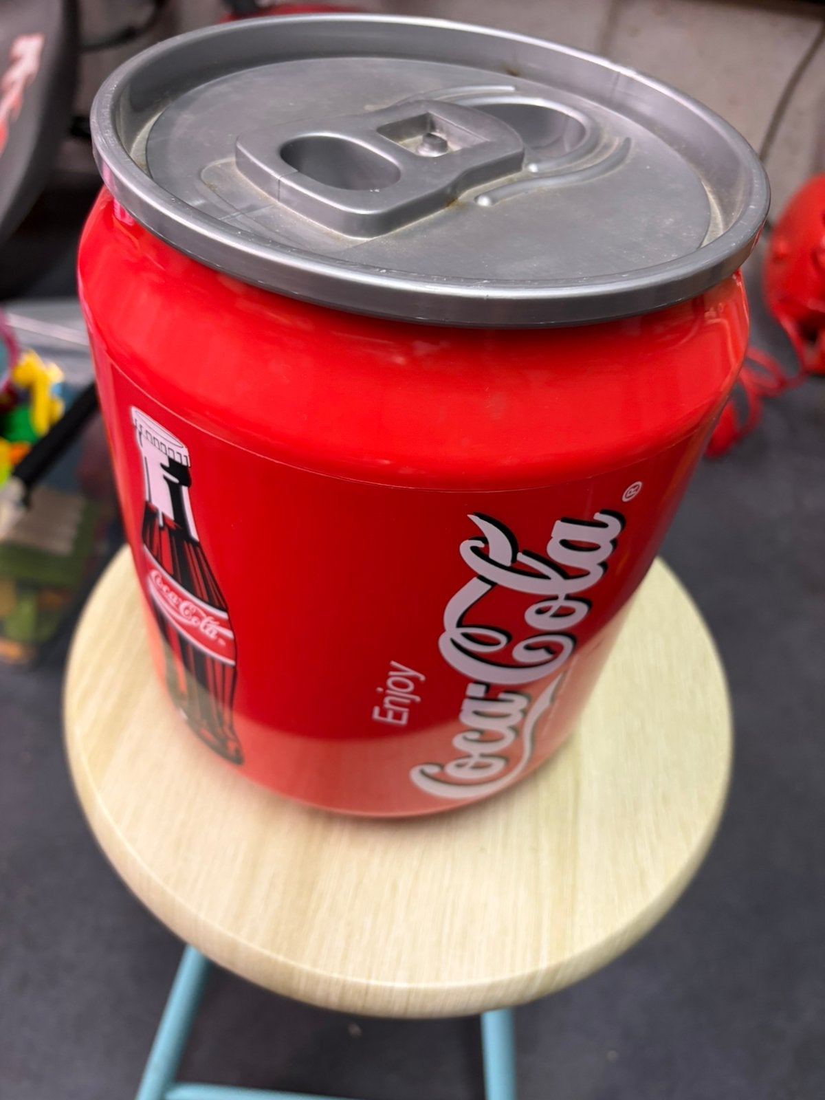 Coca cola authentieke ijsemmer diam 18cm en 23cm hoog, Ophalen of Verzenden, Zo goed als nieuw