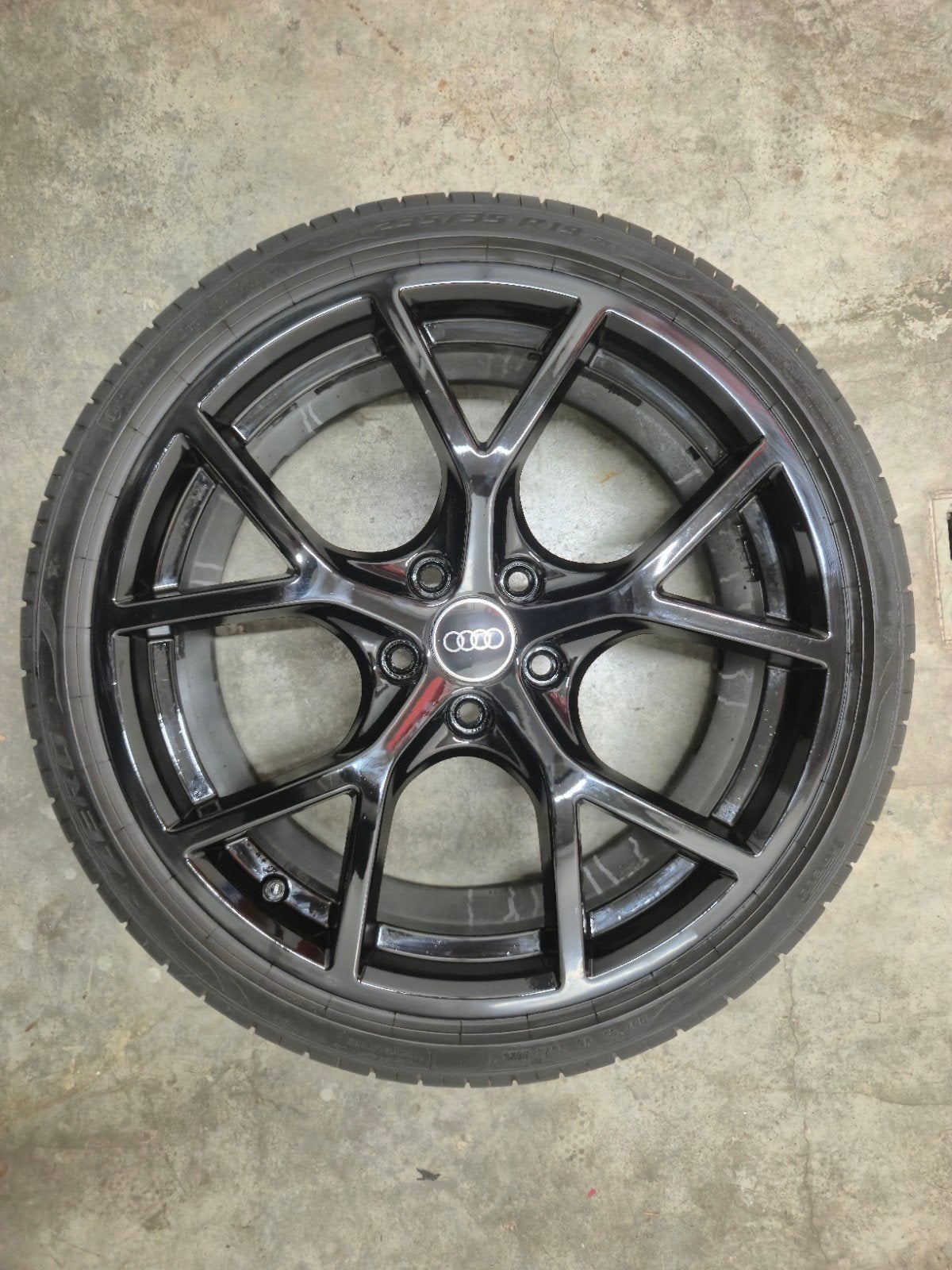 jantes  noir Audi Rs 3 original 19 pouces, Pneus et Jantes, 255 mm, Pneus été, 19 pouces