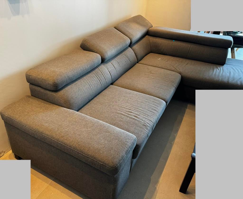 Gratis zithoek hoekzetel, Maison & Meubles, Canapés | Coins salons complets, Utilisé, Tissus, Enlèvement