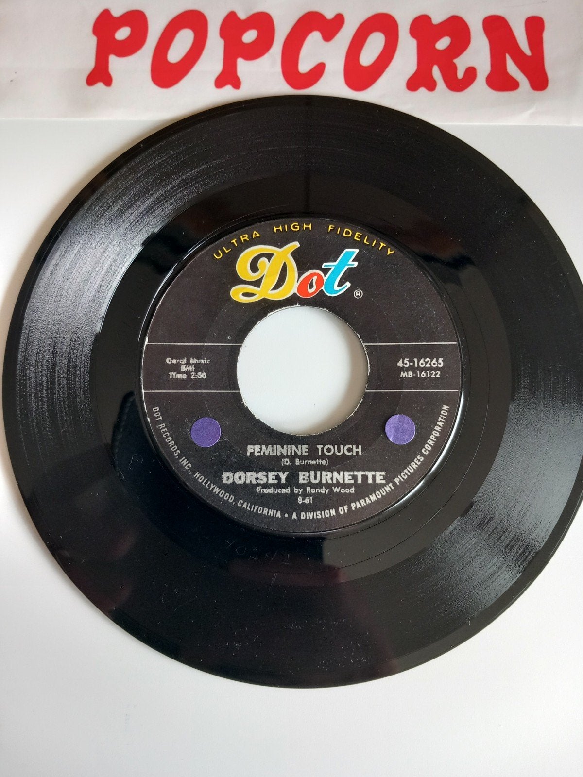 DORSEY BURNETTE. FEMININE TOUCH. USA 45T, Enlèvement ou Envoi