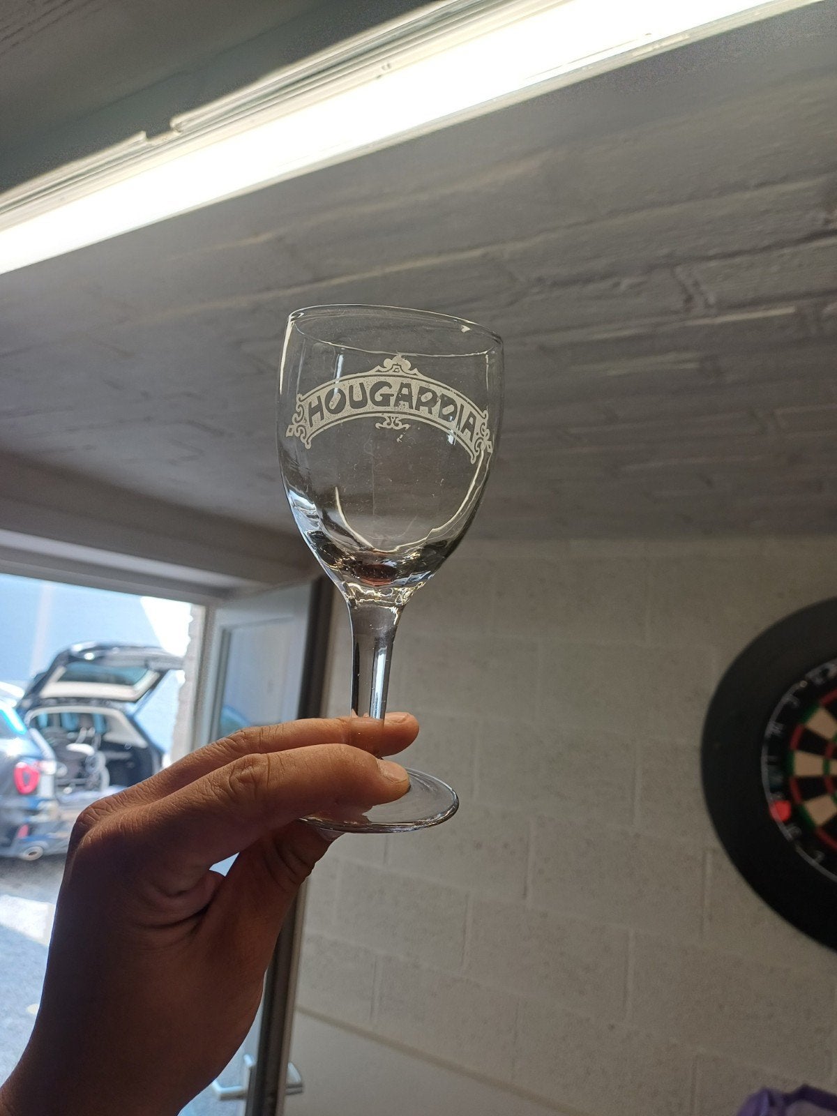 oud glas hougardia, Verzamelen, Ophalen of Verzenden