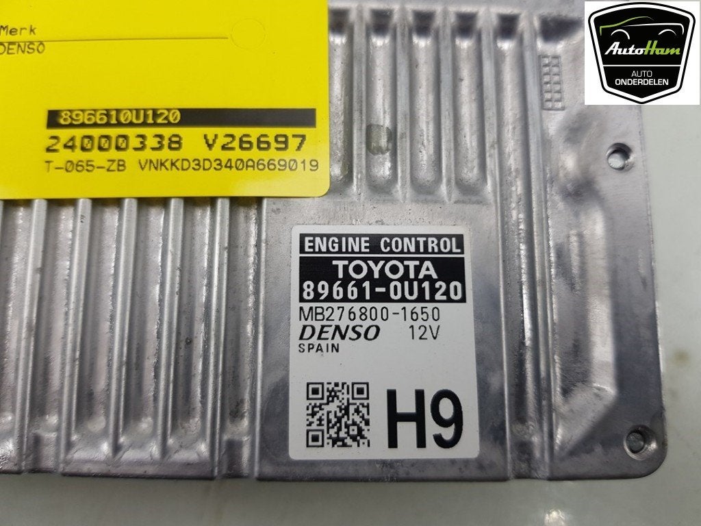 COMPUTER MOTOR Toyota Yaris III (P13) (|896610U120|), Info@denso.nl, Toyota, Hogeweyselaan 165
1382 JL  Weesp, NL, DENSO EUROPE B.V.