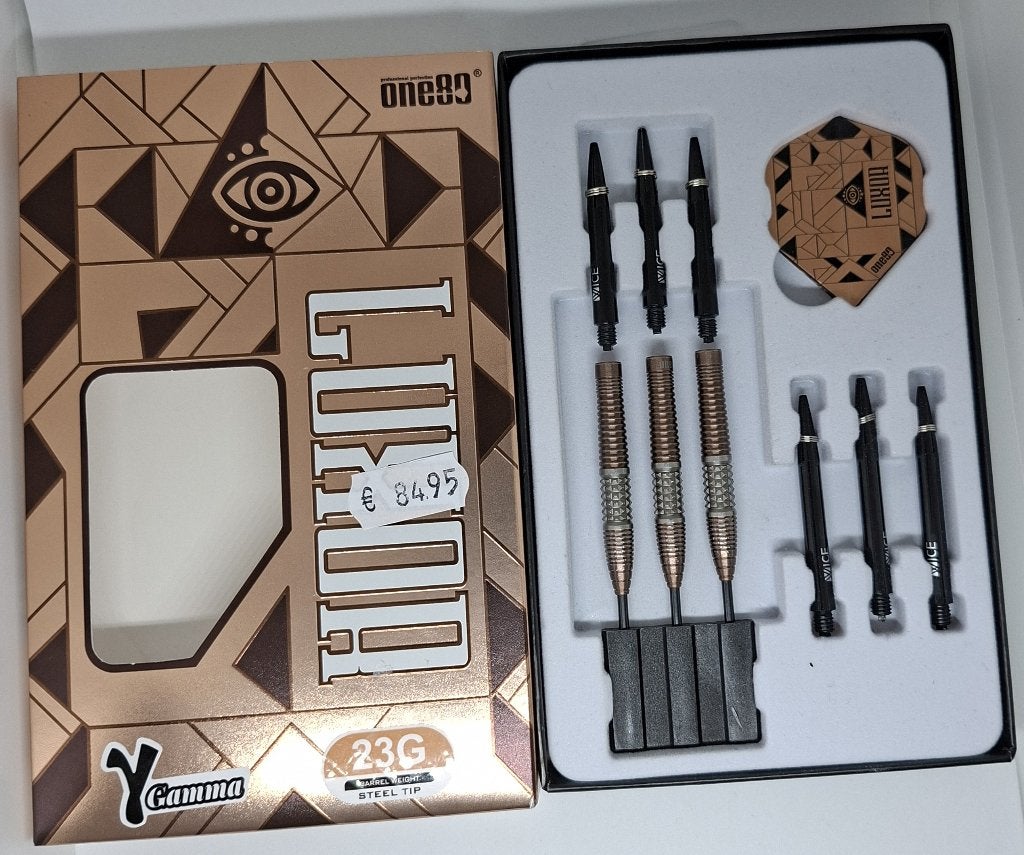 Darts pijlen One80 Luxor Gamma 90% - 23 gram, Ophalen of Verzenden, Gebruikt, Pijlen