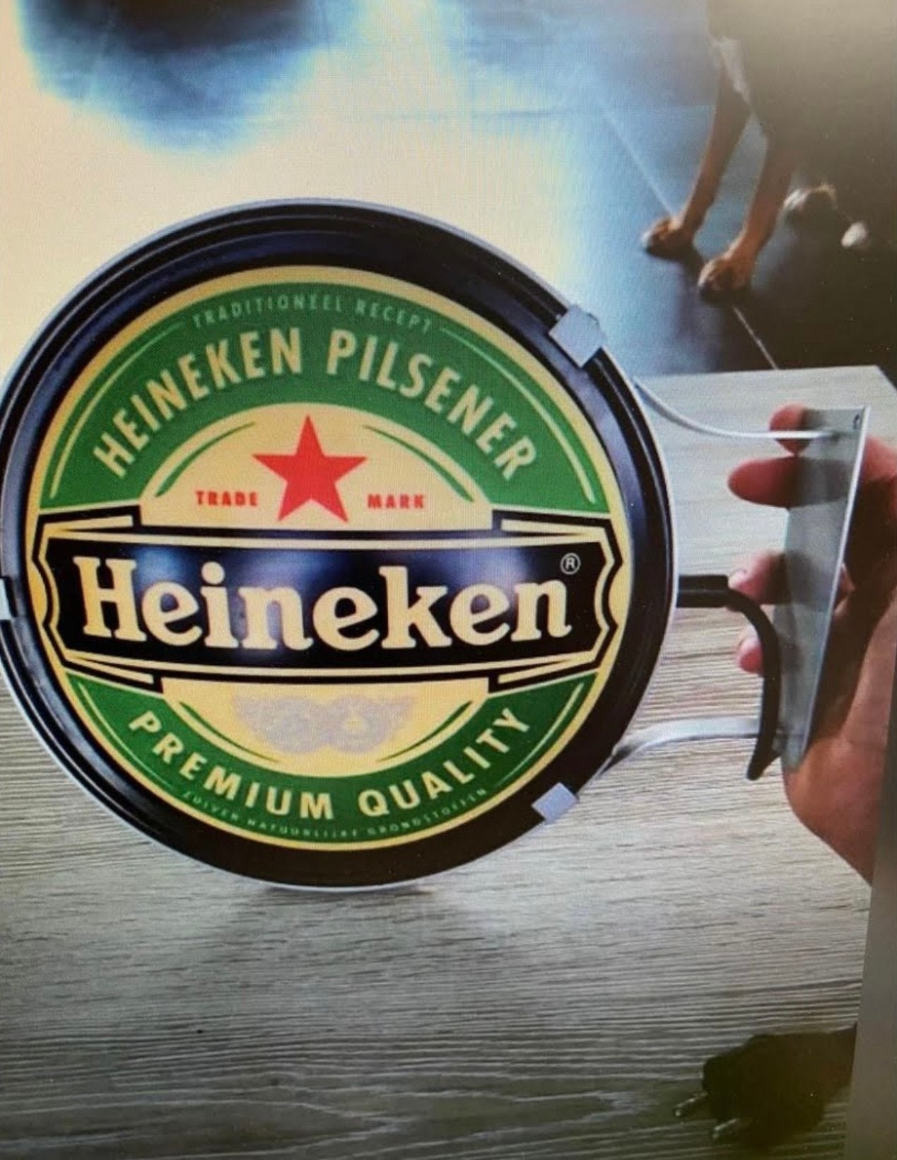 Heineken lamp, Verzamelen, Ophalen, Zo goed als nieuw, Heineken