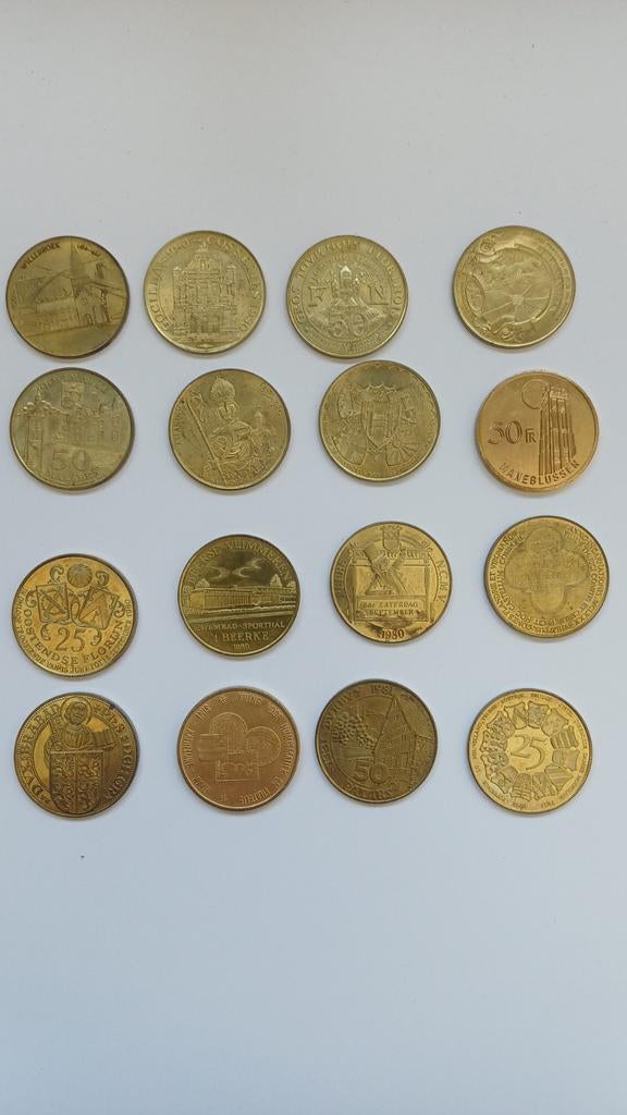 Herdenkingsmunten/ penningen, Postzegels en Munten, Penningen en Medailles, Ophalen of Verzenden