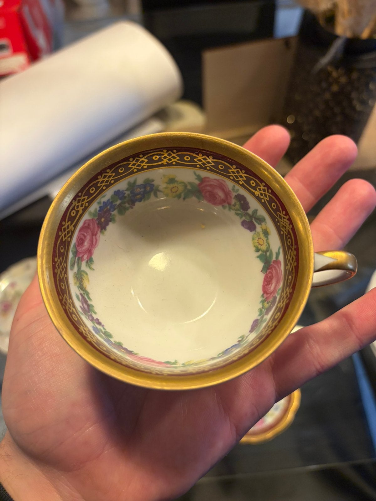 Petite tasse, Vintage, Comme neuf, Verre, Enlèvement