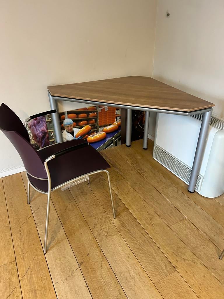 Table d’angle professionnelle 90x90 – 2 disponibles, Enlèvement, Comme neuf, Métal