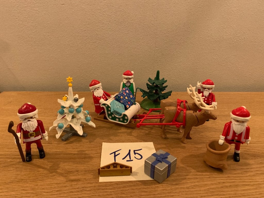 PLAYMOBIL F15: LOT 5 KERSTMANNEN E.A., Kinderen en Baby's, Ophalen of Verzenden, Zo goed als nieuw, Losse onderdelen, Figuren