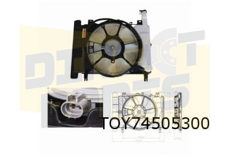 Toyota Yaris (Verso) (-2/06) ventilator (1.5) (met hoge expa, Neuf, -, Toyota, -