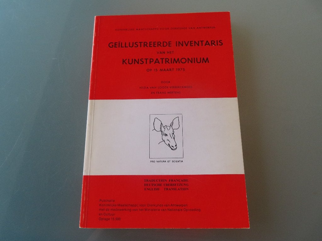 Geïllustreerde Inventaris vh Kunstpatrimonium op 15/3/1975, Hilde Van Loock, Ophalen of Verzenden, Zo goed als nieuw, Schilder- en Tekenkunst