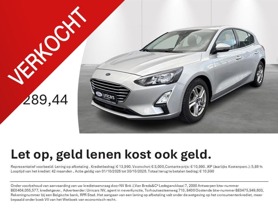 Ford Focus 1.0i EcoBoost 92kW Aut. Connected, Auto's, Stof, Gebruikt, Lane Keeping Assist, Bedrijf