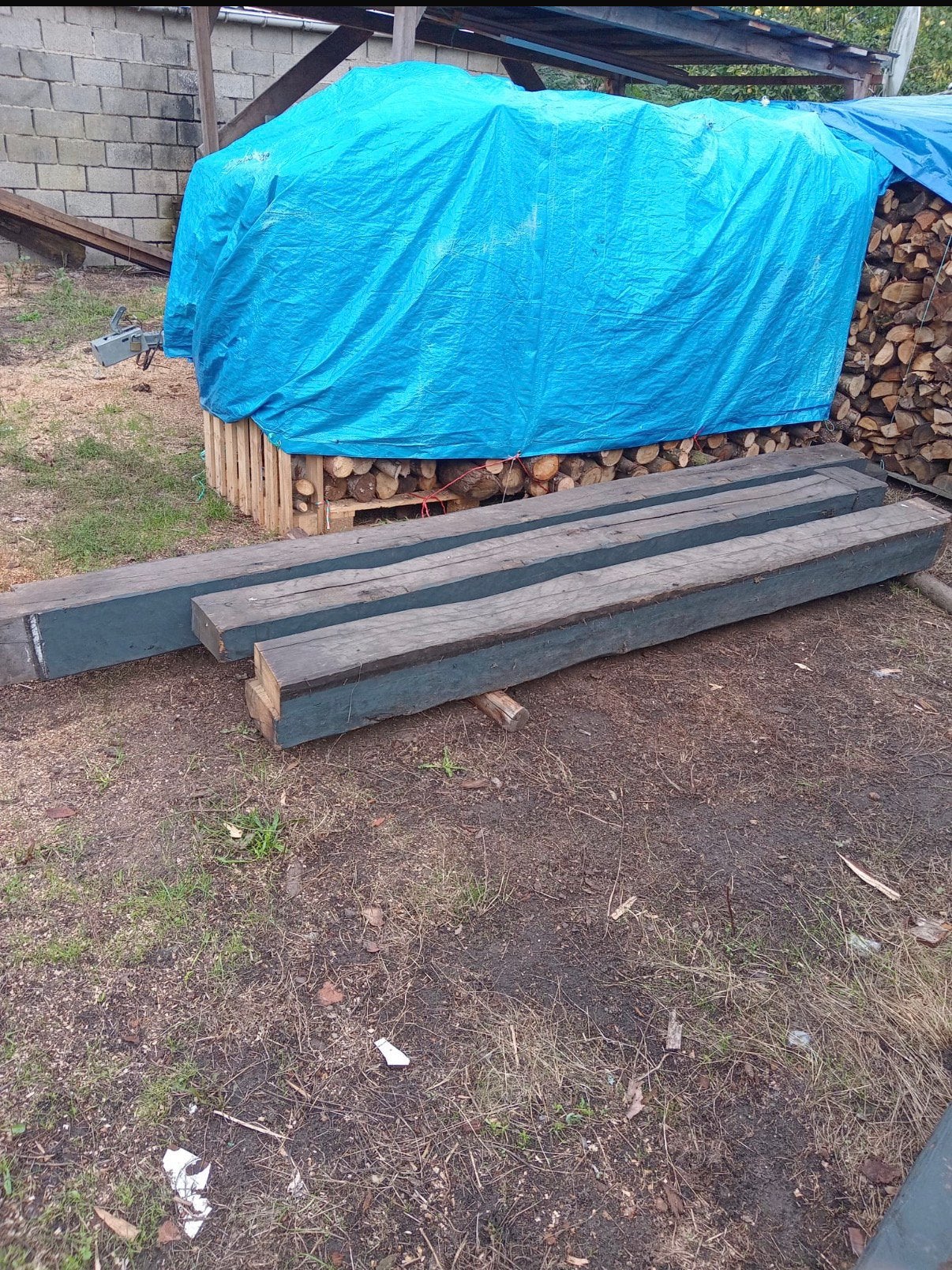 Houten eike balk, Enlèvement, Comme neuf