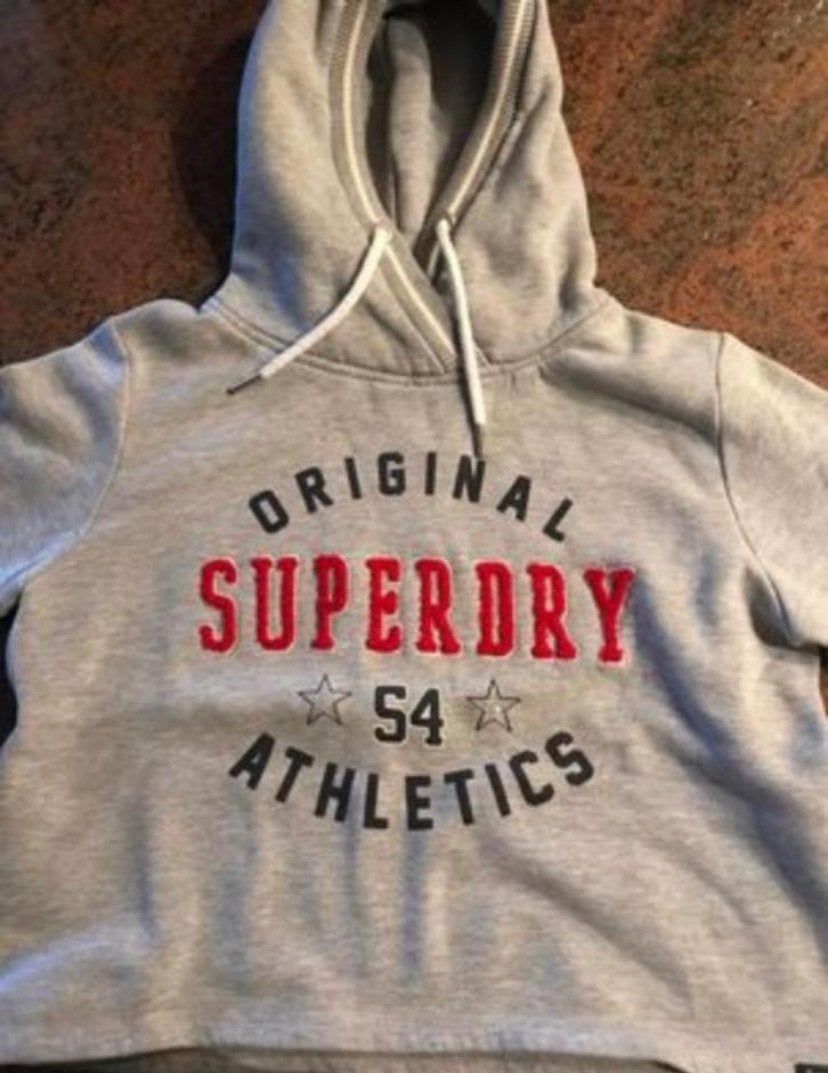 SWEAT À CAPUCHE SUPER CHAUD SUPERDRY MT S, Vêtements | Femmes, Enlèvement ou Envoi, Comme neuf, Gris
