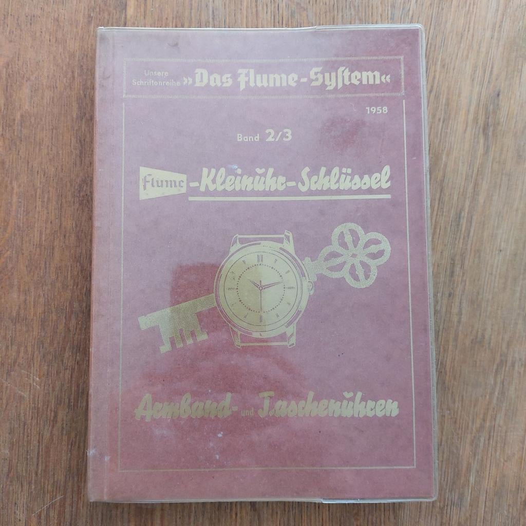 FLUME - HORLOGE ONDERDELEN BOEK, Boeken, Techniek, FLUME, Ophalen of Verzenden, Zo goed als nieuw, Overige onderwerpen